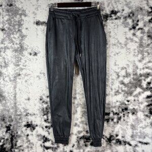 Oriana Lifestyle Jogger Womens Size Small Black Polyamide Black Faux Leather‎